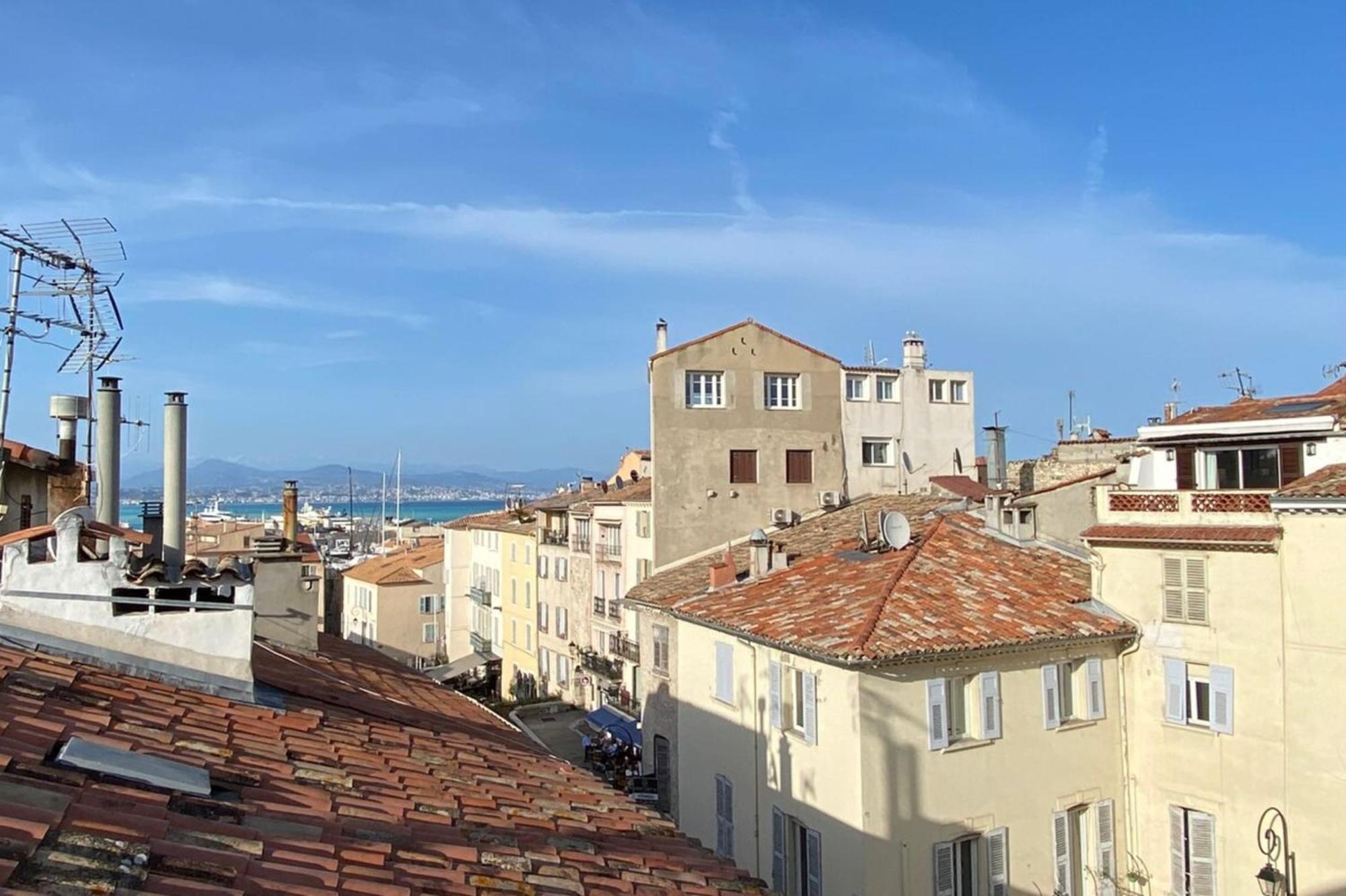 06M - Old Antibes Beautiful Duplex Terrace With Sea View Apartment Екстериор снимка