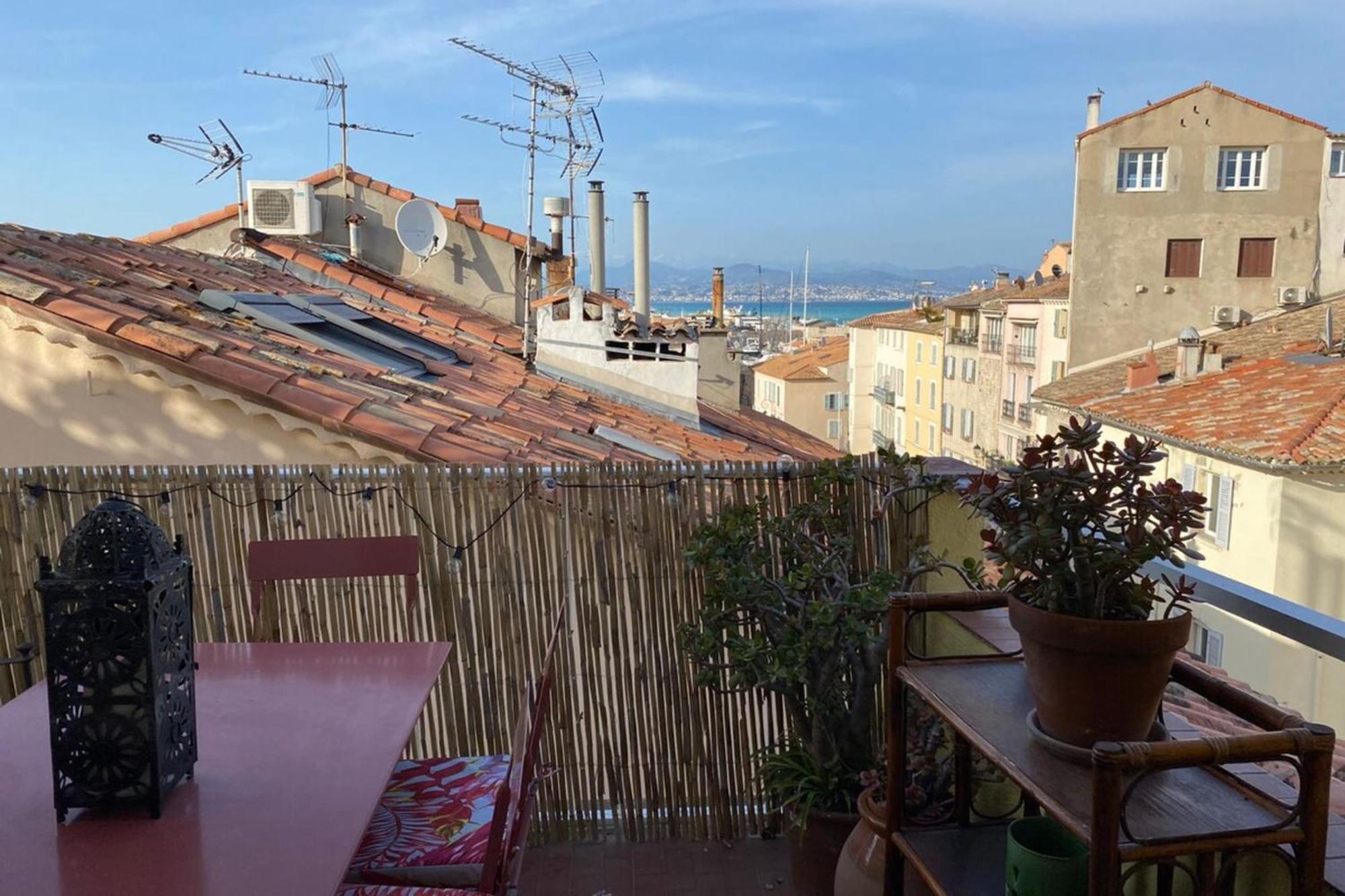 06M - Old Antibes Beautiful Duplex Terrace With Sea View Apartment Екстериор снимка